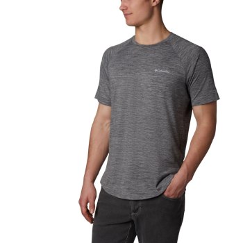 Columbia T-Shirt Heren, Tech Trail II Short Sleeve Crew Grijs, 36IZUBRFS